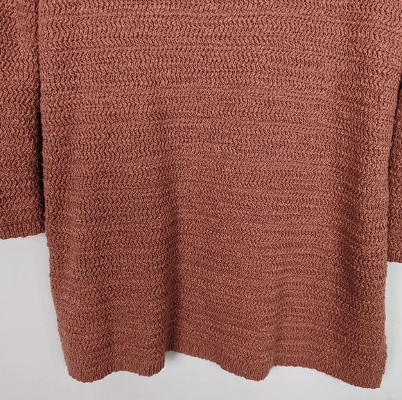 J. Jill Mauve Tunic Sweater Pullover Woven Chunky Knit Bohemian Lagenlook sz.M - Picture 5 of 9